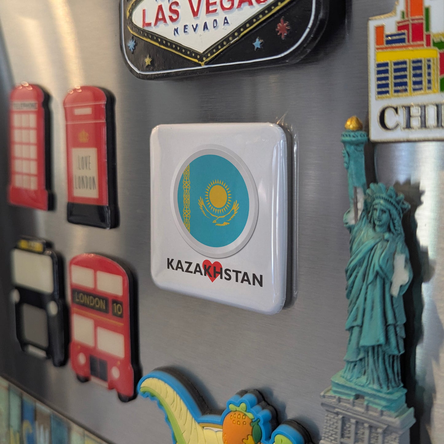 I Love Kazakhstan Fridge Magnet - PhiloPerse