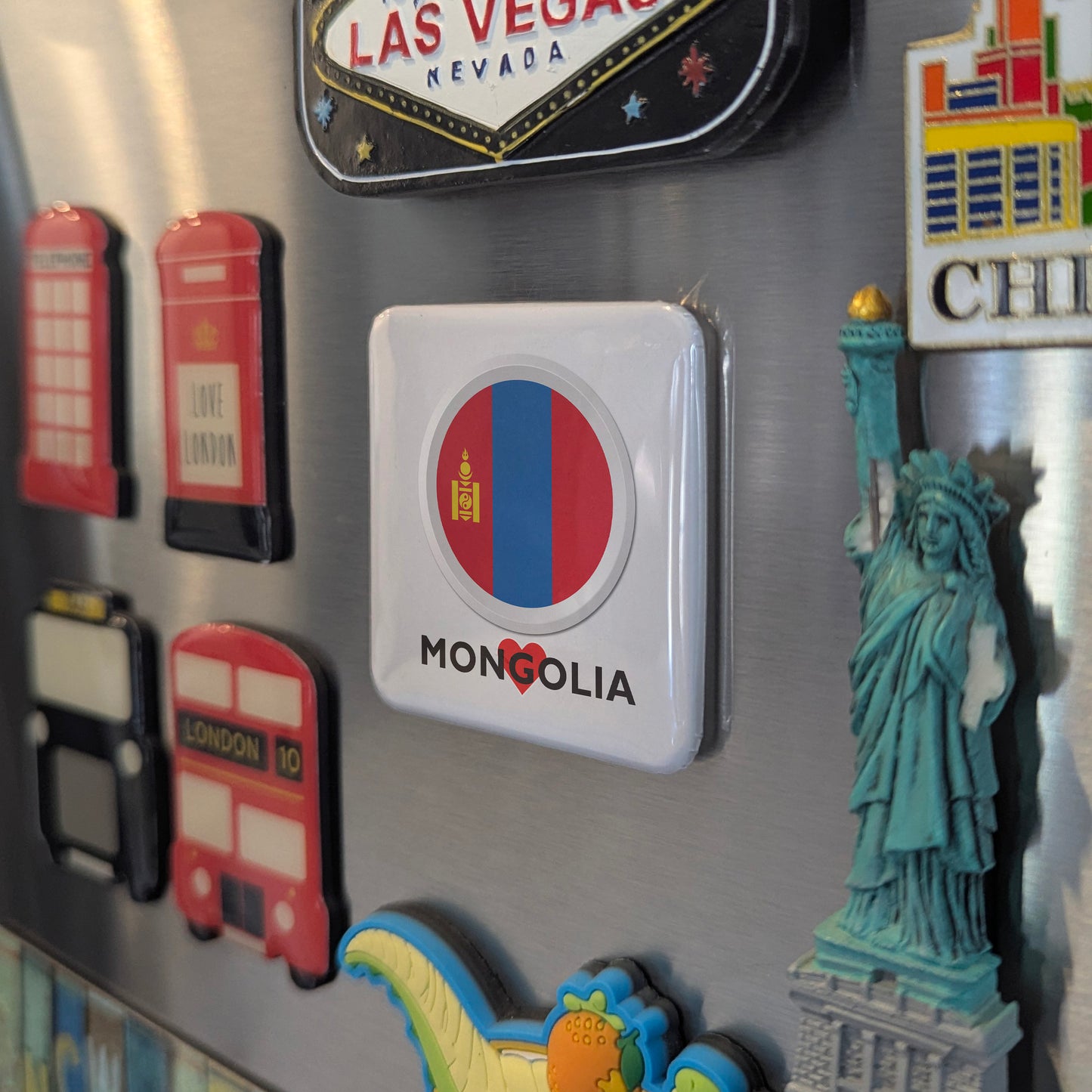I Love Mongolia Fridge Magnet - PhiloPerse