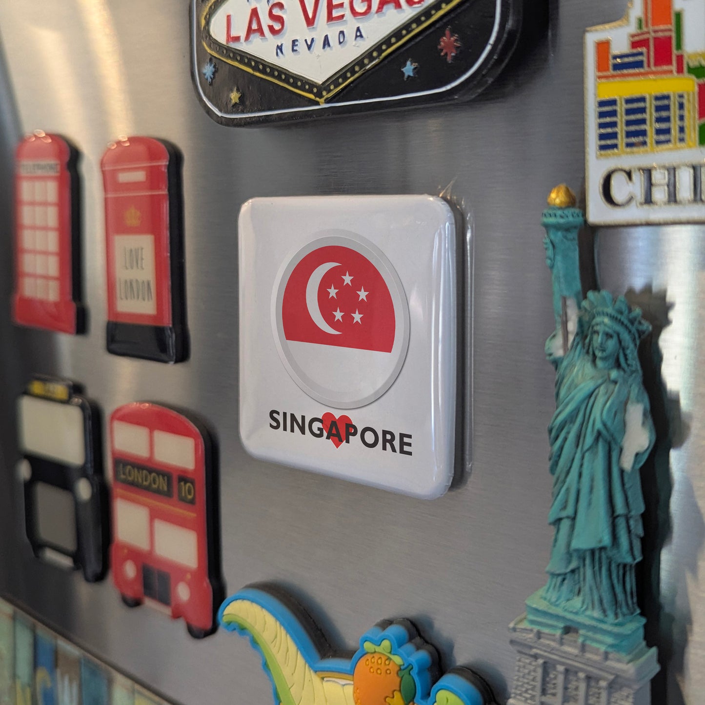 I Love Singapore Fridge Magnet - PhiloPerse