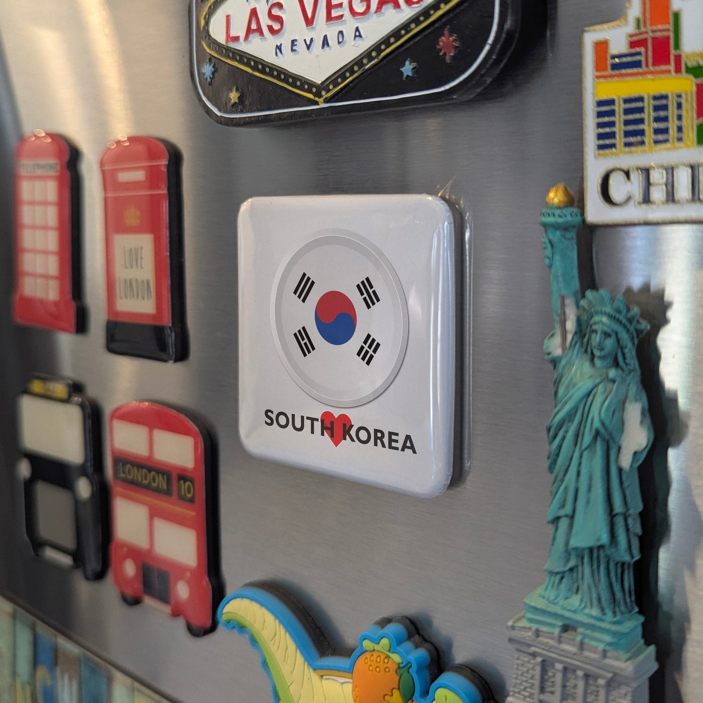 I Love South Korea Fridge Magnet - PhiloPerse