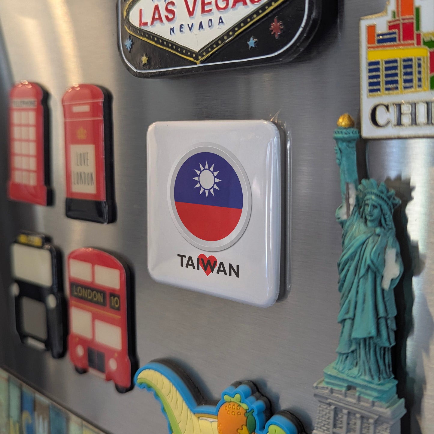 I Love Taiwan Fridge Magnet - PhiloPerse