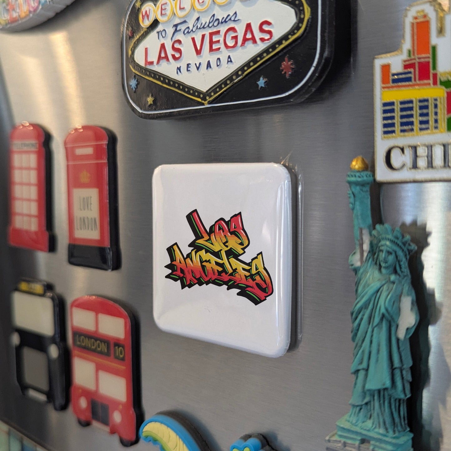 Los Angeles Graffiti Fridge Magnet