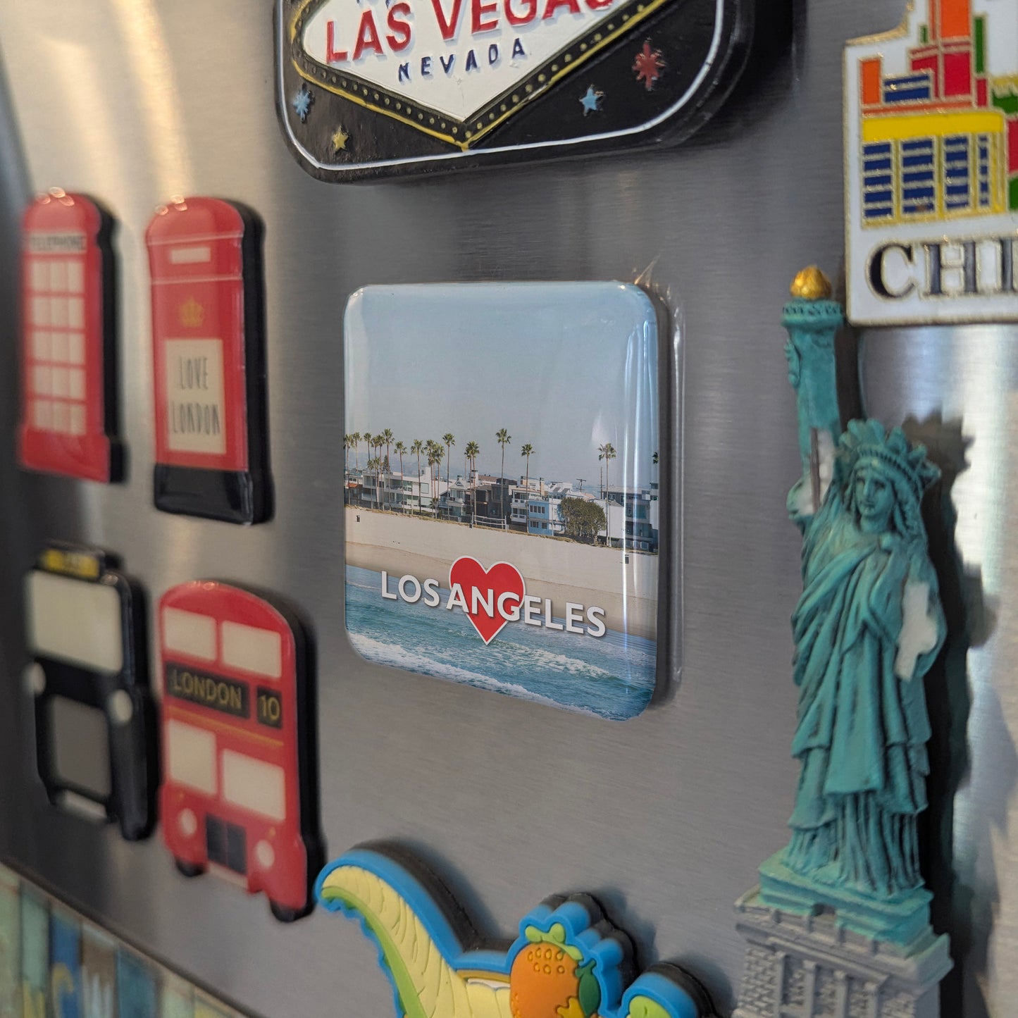 Los Angeles Beach Fridge Magnet - PhiloPerse