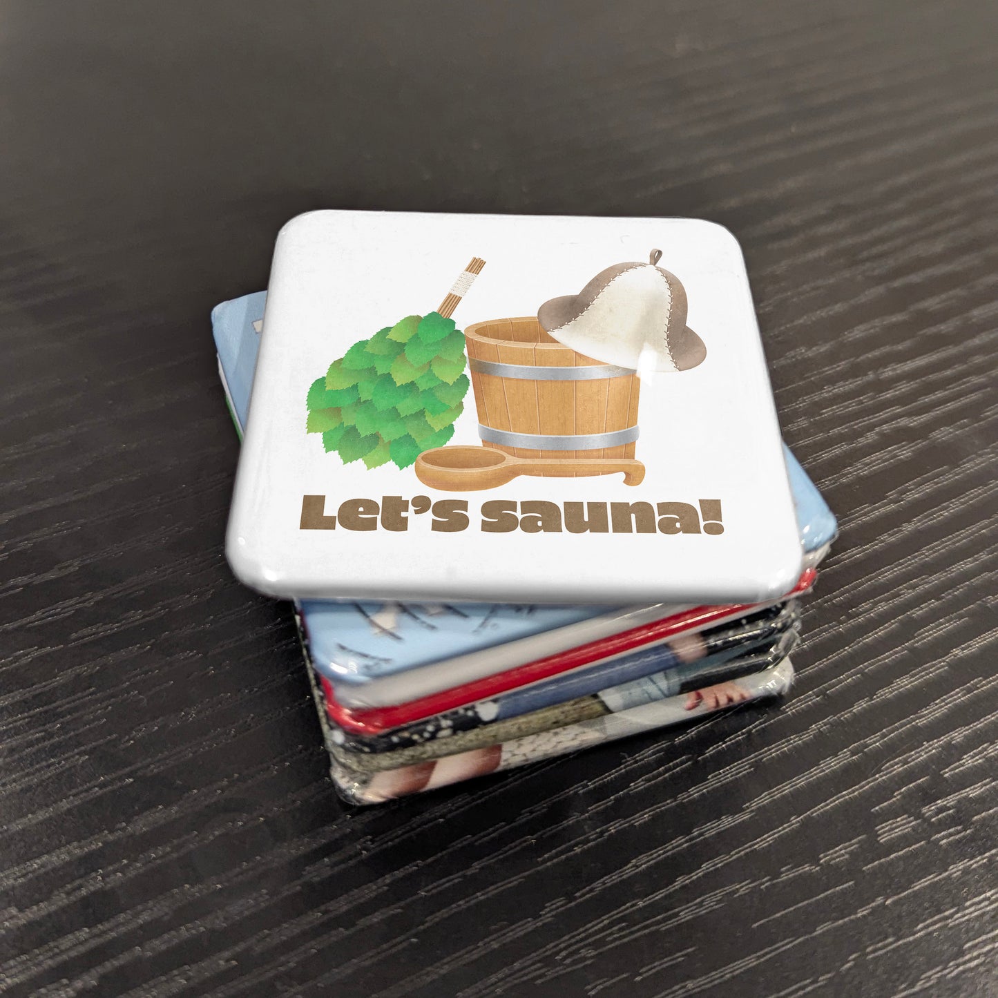 Let's sauna Fridge Magnet - PhiloPerse