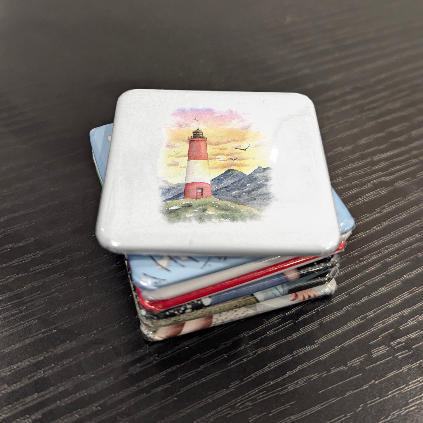 Lighthouse in Canada Watercolor Fridge Magnet - PhiloPerse