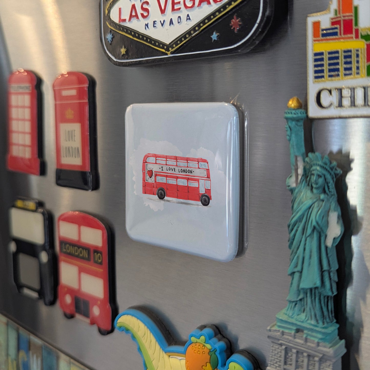 London Bus Fridge Magnet - PhiloPerse