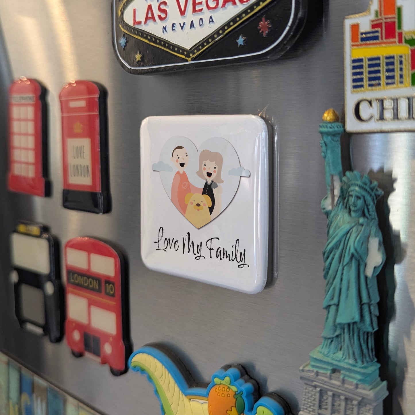 Love my Family V.3 Fridge Magnet - PhiloPerse