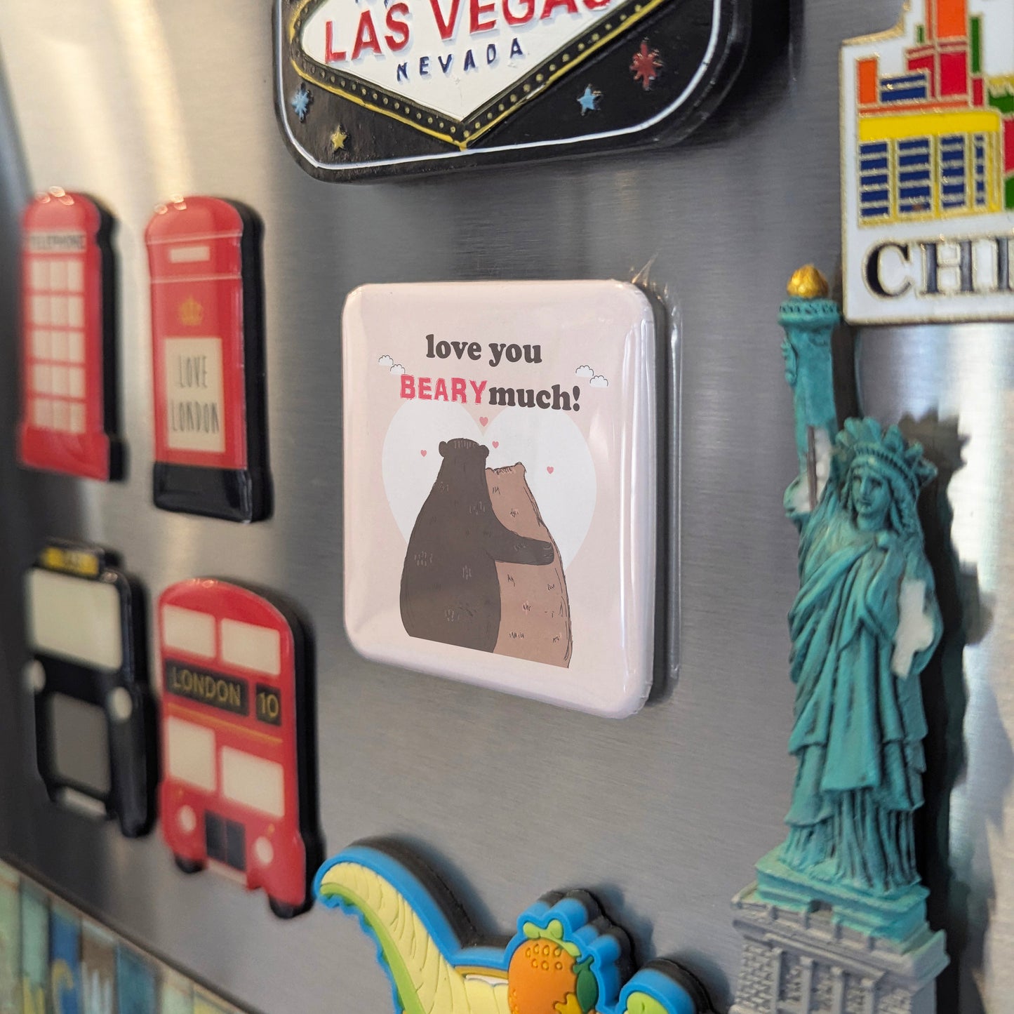 Love You Beary Much Fridge Magnet - PhiloPerse