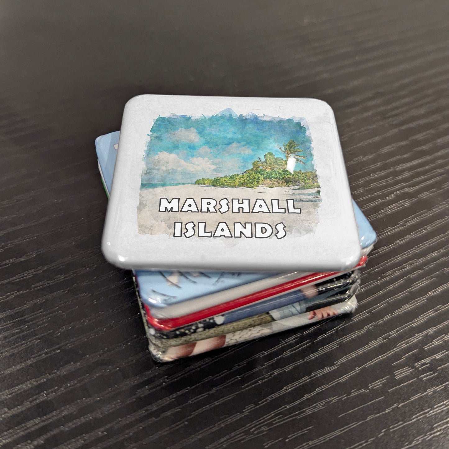 Marshall Islands Watercolor Fridge Magnet - PhiloPerse