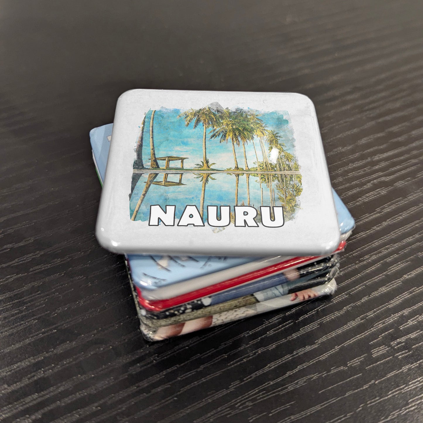Nauru Watercolor Fridge Magnet - PhiloPerse