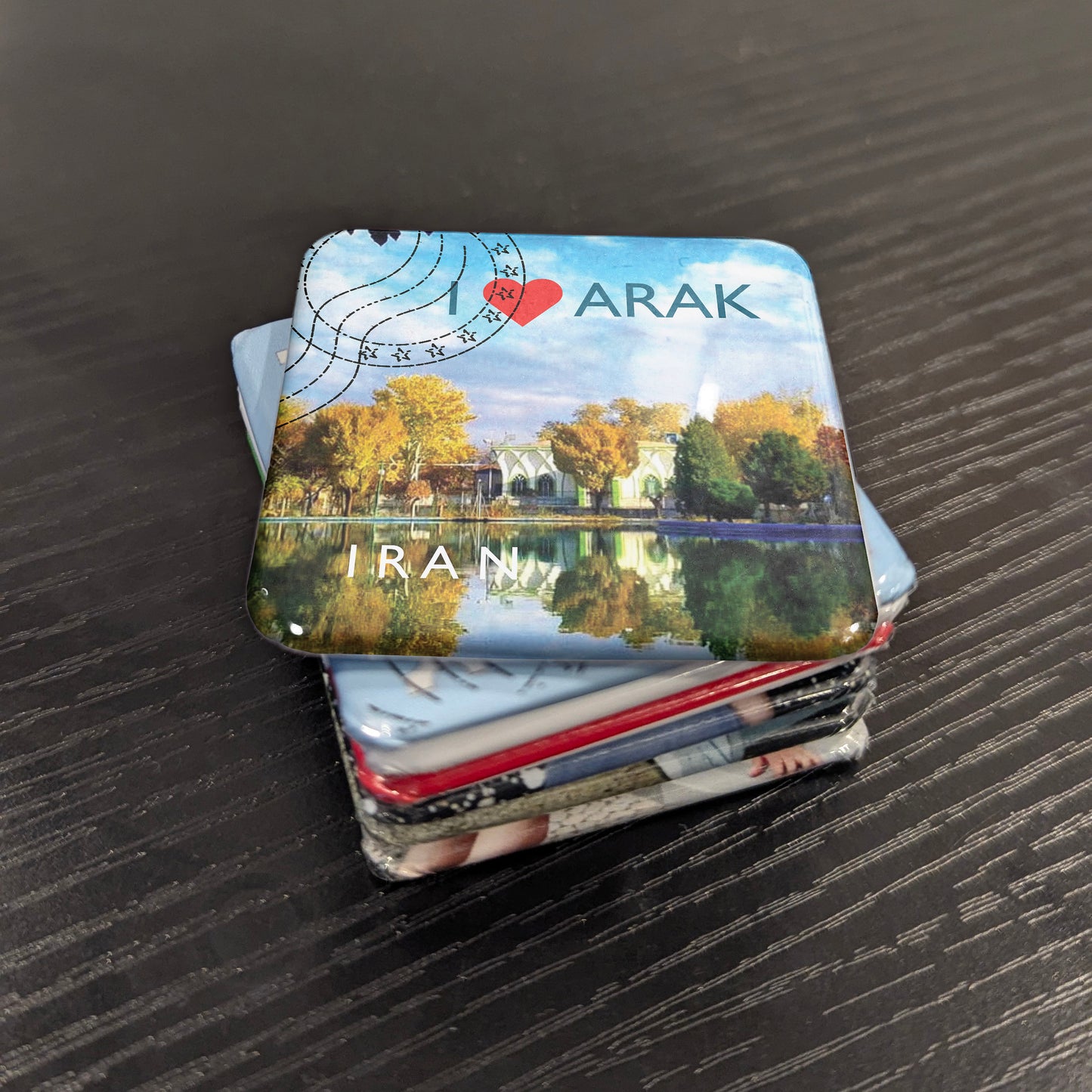 Imán para nevera "Me encanta Arak"