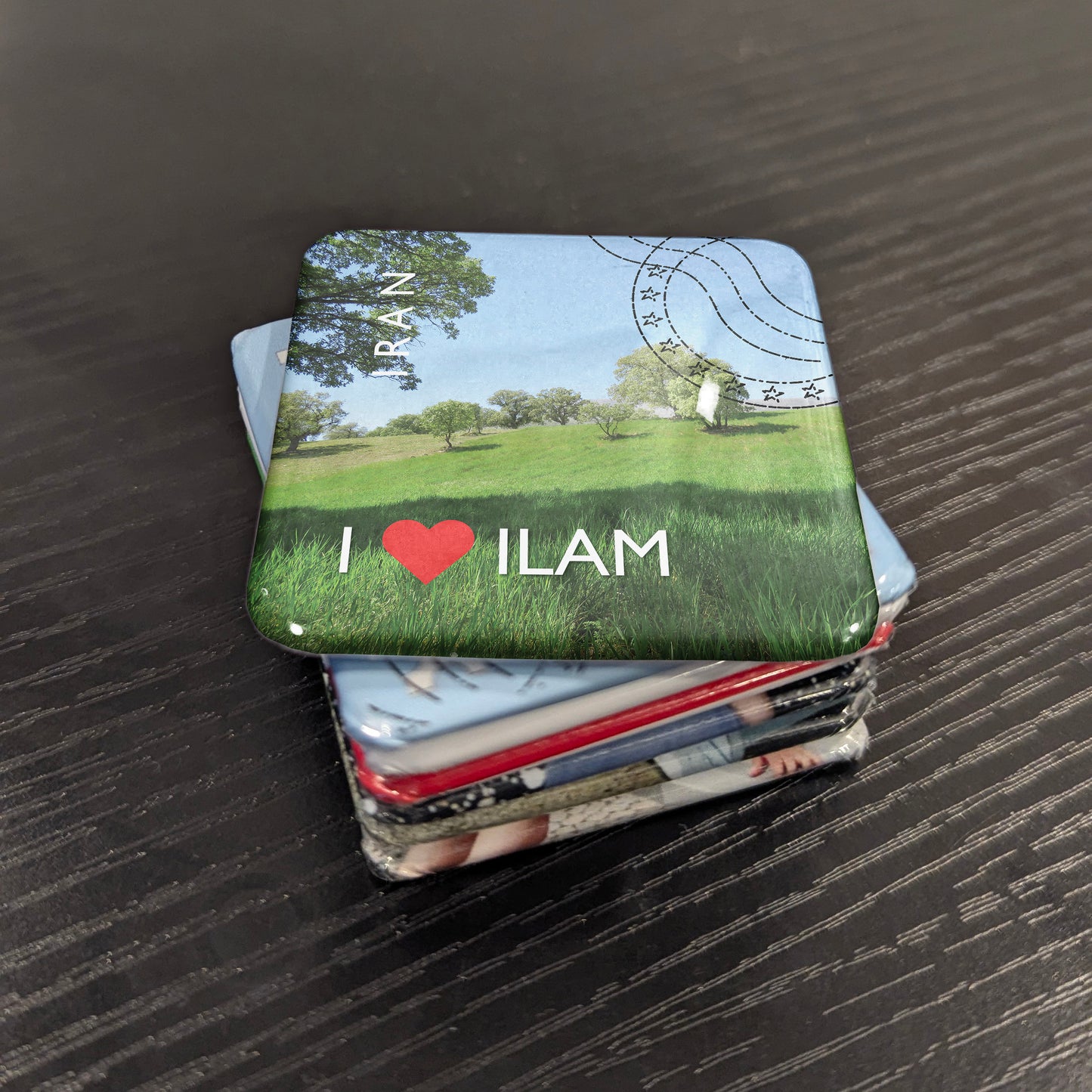 Imán para nevera "Amo a Ilam"