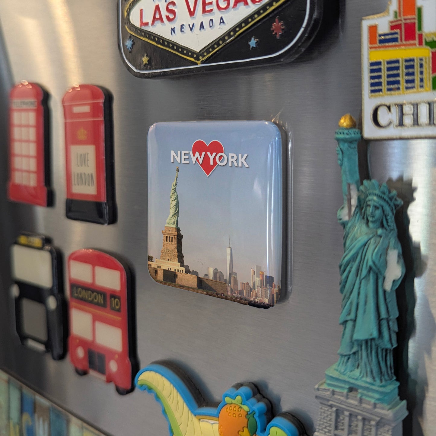 New York View Fridge Magnet - PhiloPerse