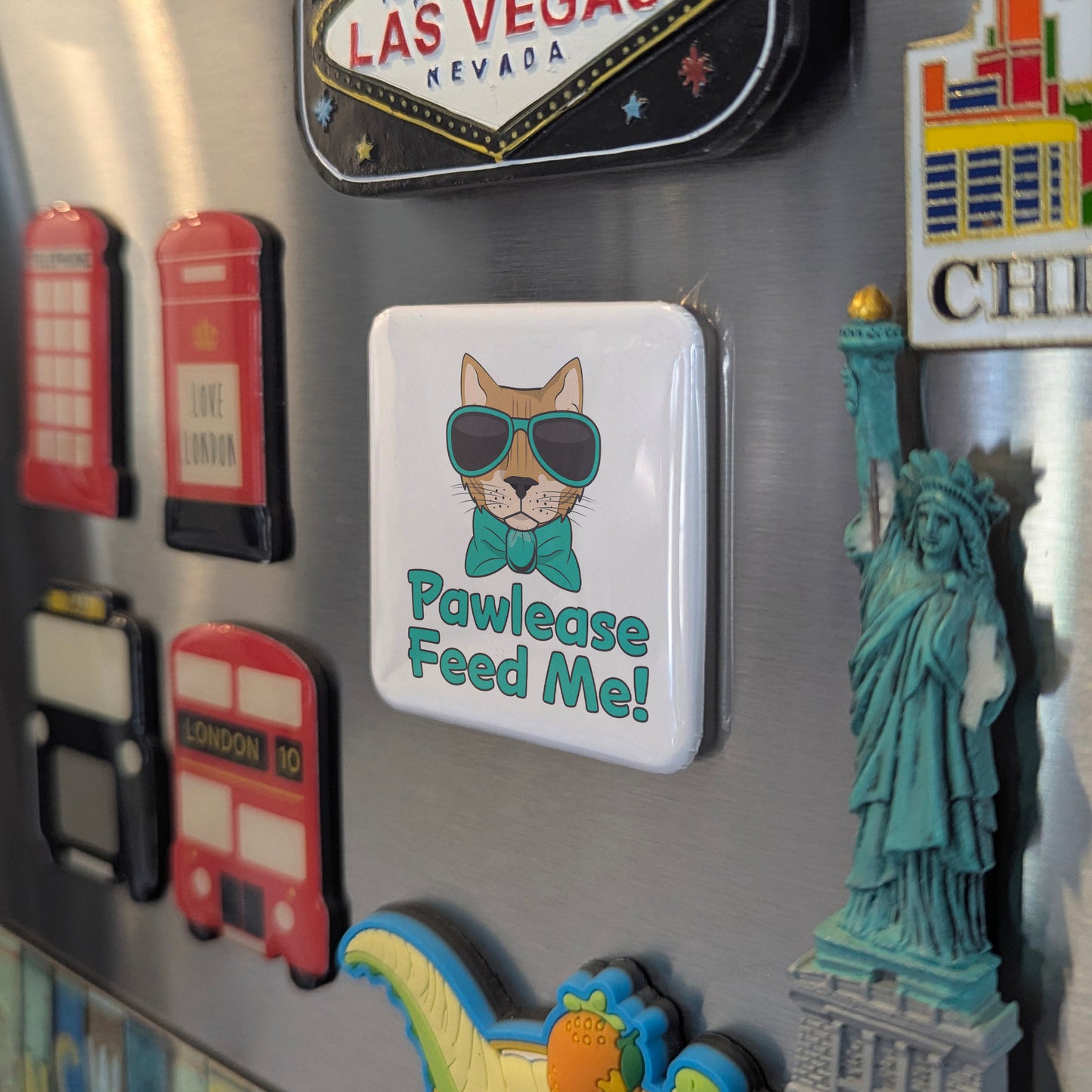 Pawlease Feed Me Fridge Magnet - PhiloPerse