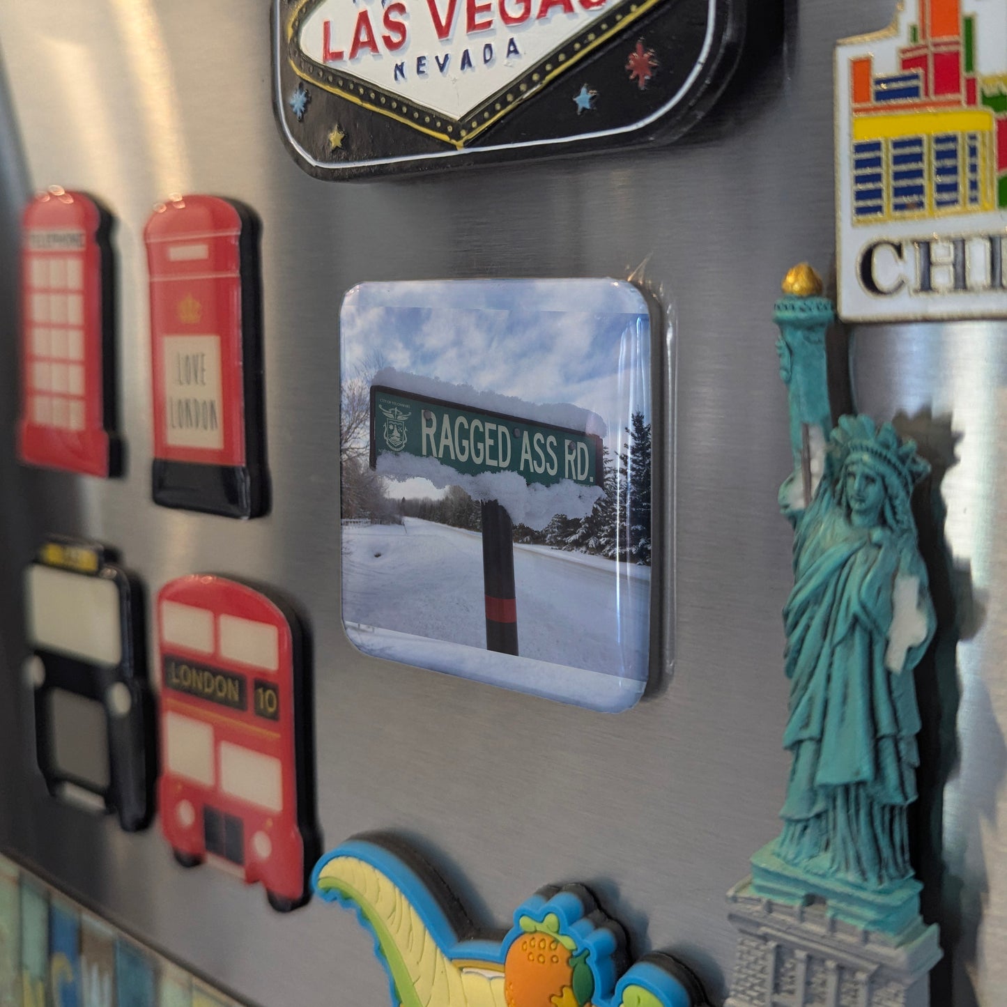 Ragged Ass Road Fridge Magnet - PhiloPerse