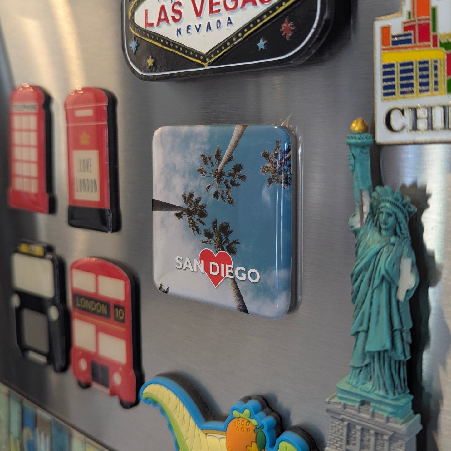 San Diego Palms Fridge Magnet - PhiloPerse