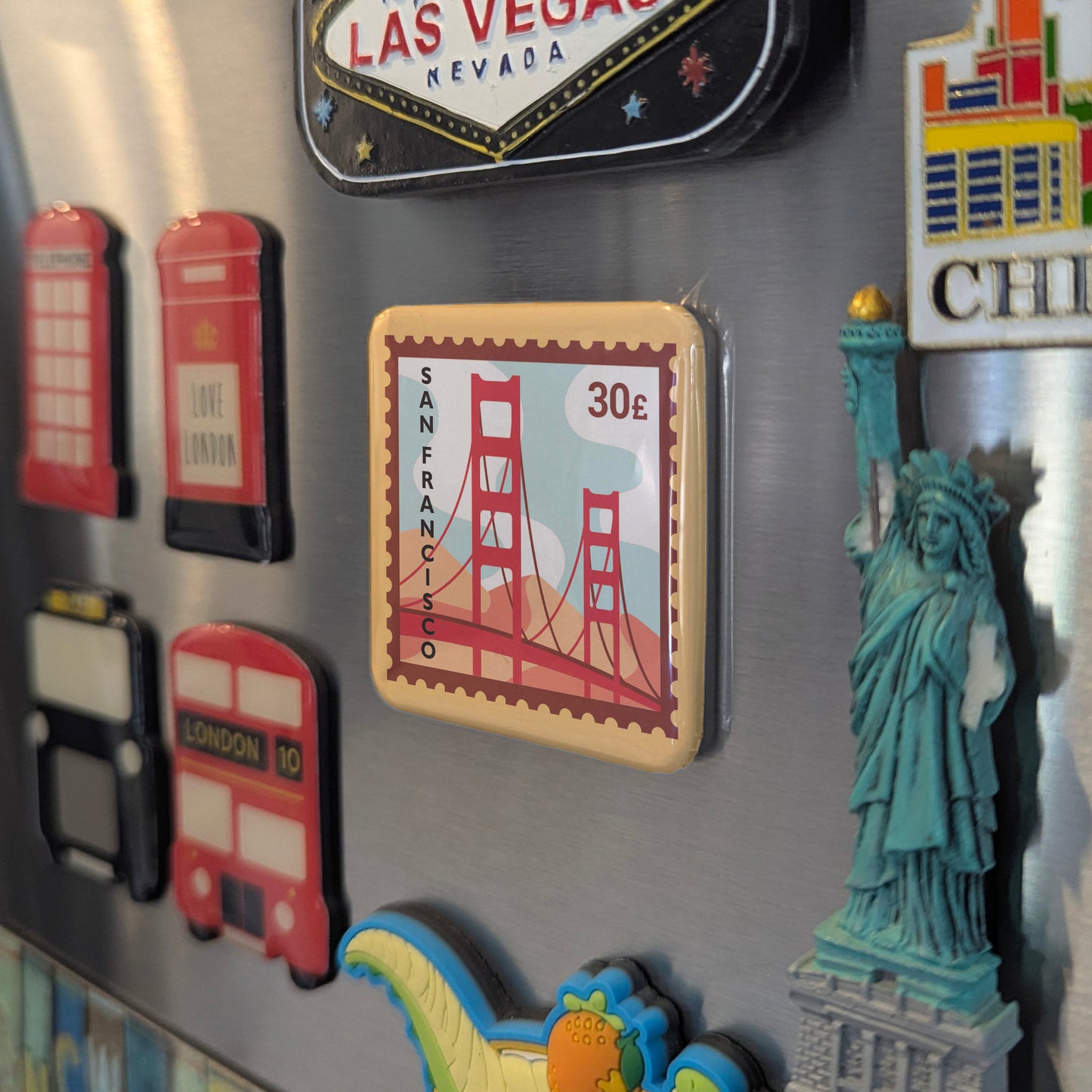 San Francisco Postage Fridge Magnet - PhiloPerse