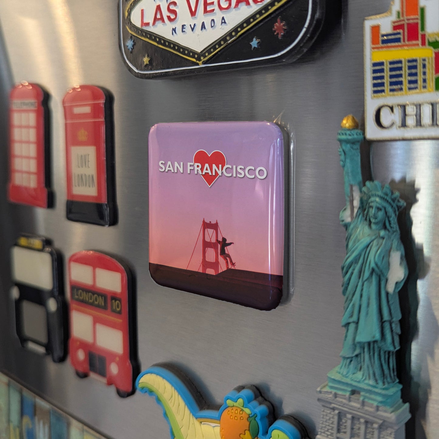 San Francisco Sunset Fridge Magnet - PhiloPerse