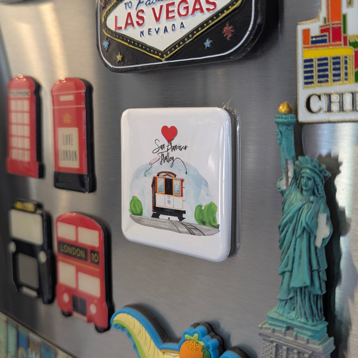 San Francisco Trolley Fridge Magnet