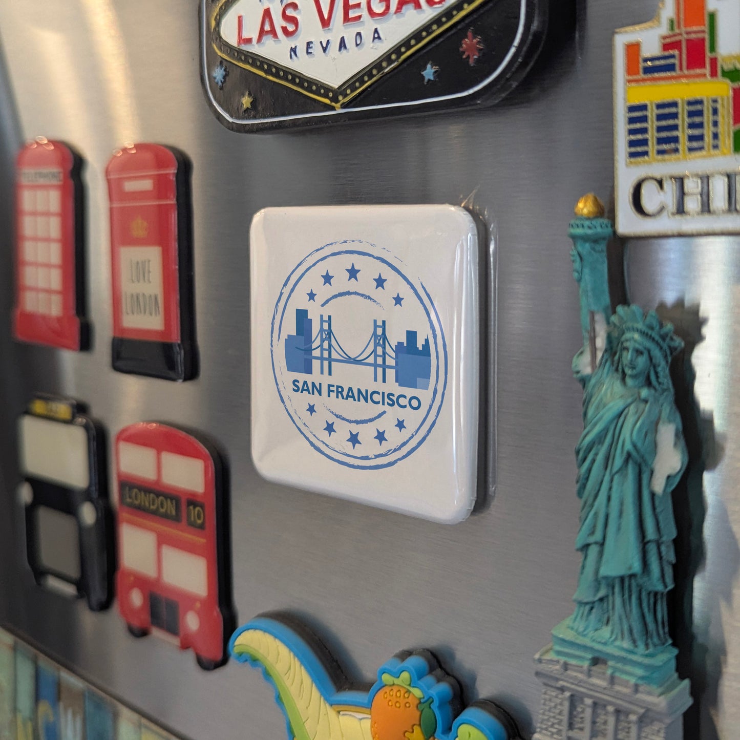 San Francisco Stamp Fridge Magnet - PhiloPerse