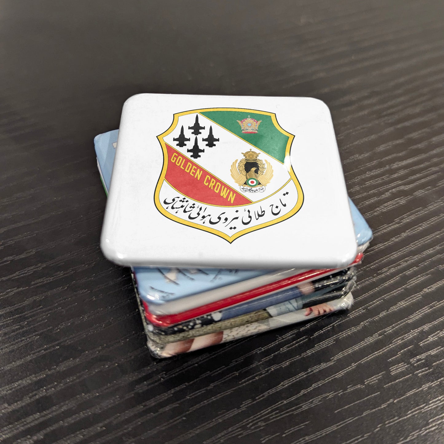 The Imperial Iranian Air Force Golden Crown Fridge Magnet