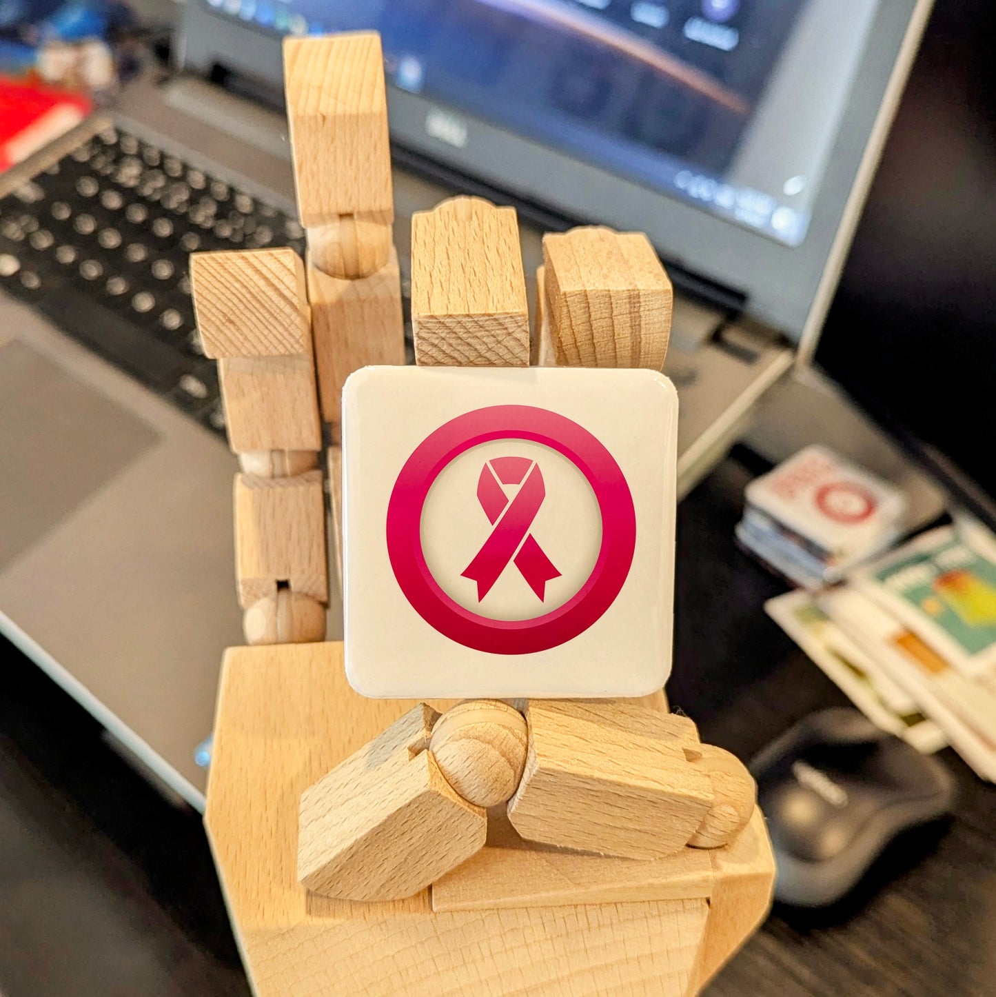 Breast Cancer Awareness V.2 Fridge Magnet - PhiloPerse