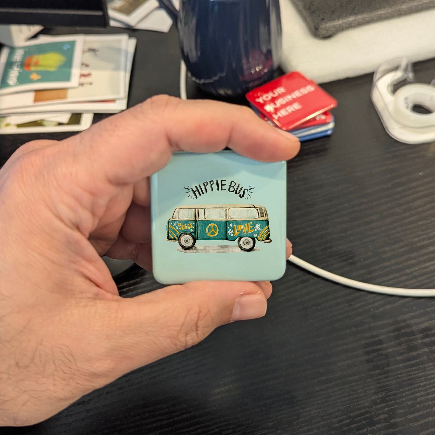 Hippie Bus Fridge Magnet - PhiloPerse