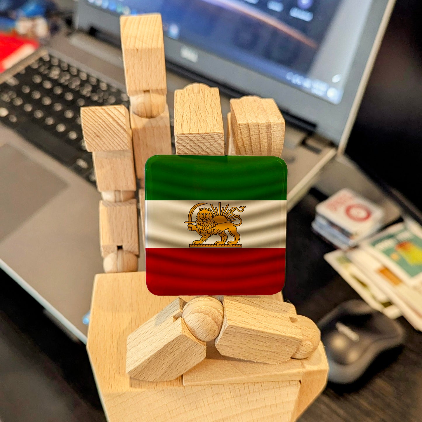 Imperial Flag of Iran Fridge Magnet - PhiloPerse