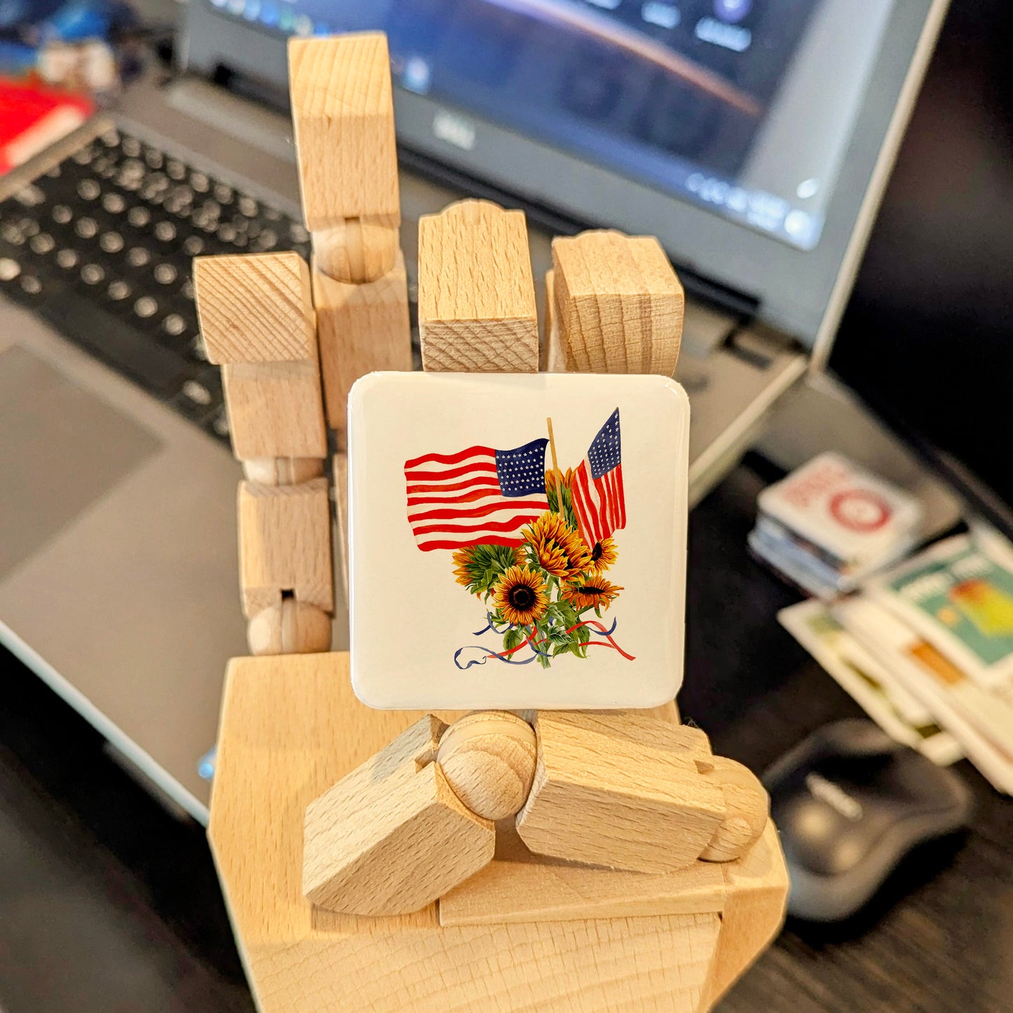 US Flag 4th of July Fridge Magnet - PhiloPerse