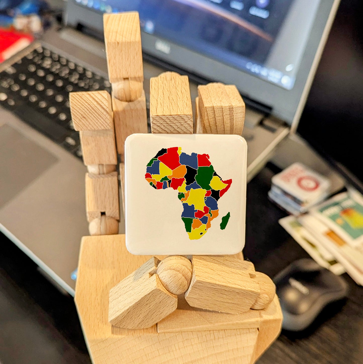 Africa Map V1 Fridge Magnet - PhiloPerse