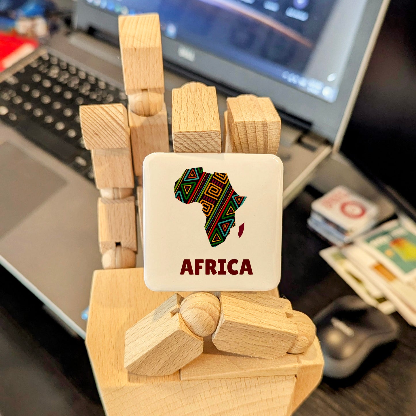 Africa Map V2 Fridge Magnet - PhiloPerse