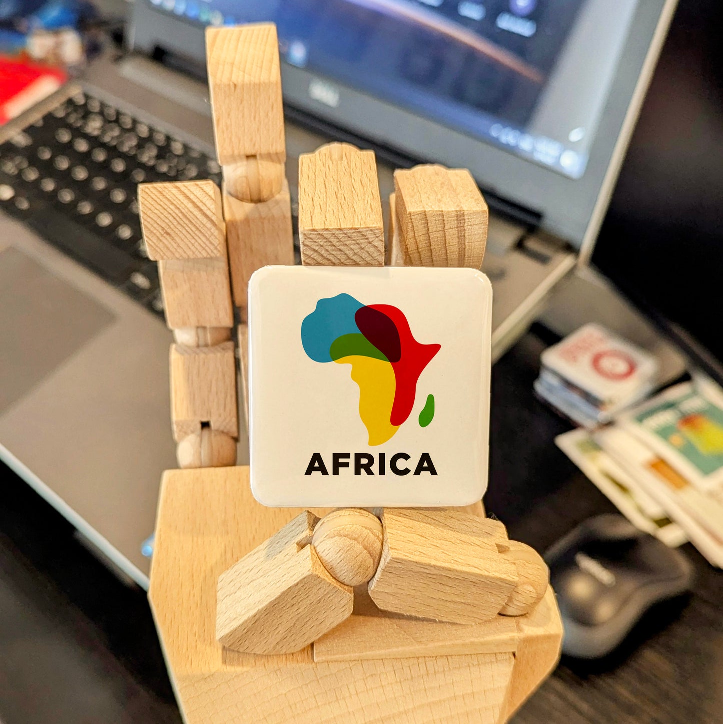 Africa Map V3 Fridge Magnet - PhiloPerse