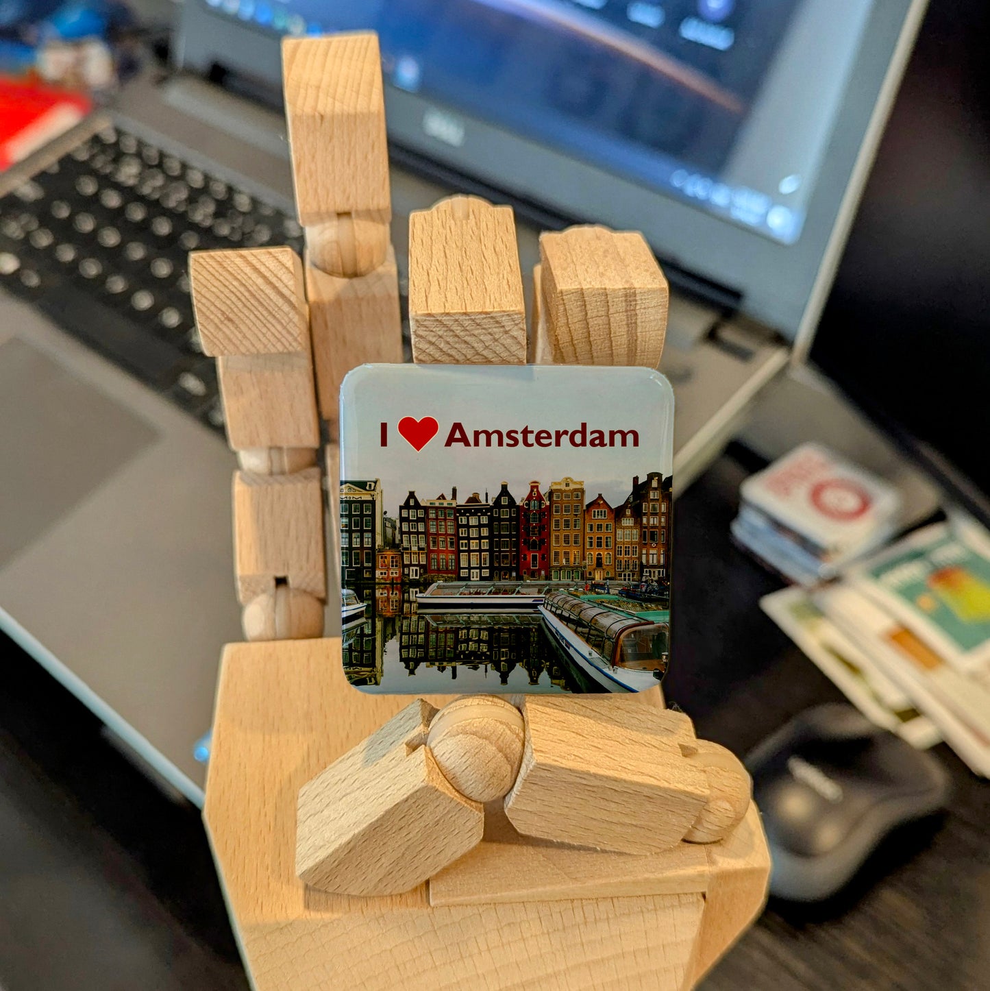 I Love Amsterdam Fridge Magnet - PhiloPerse