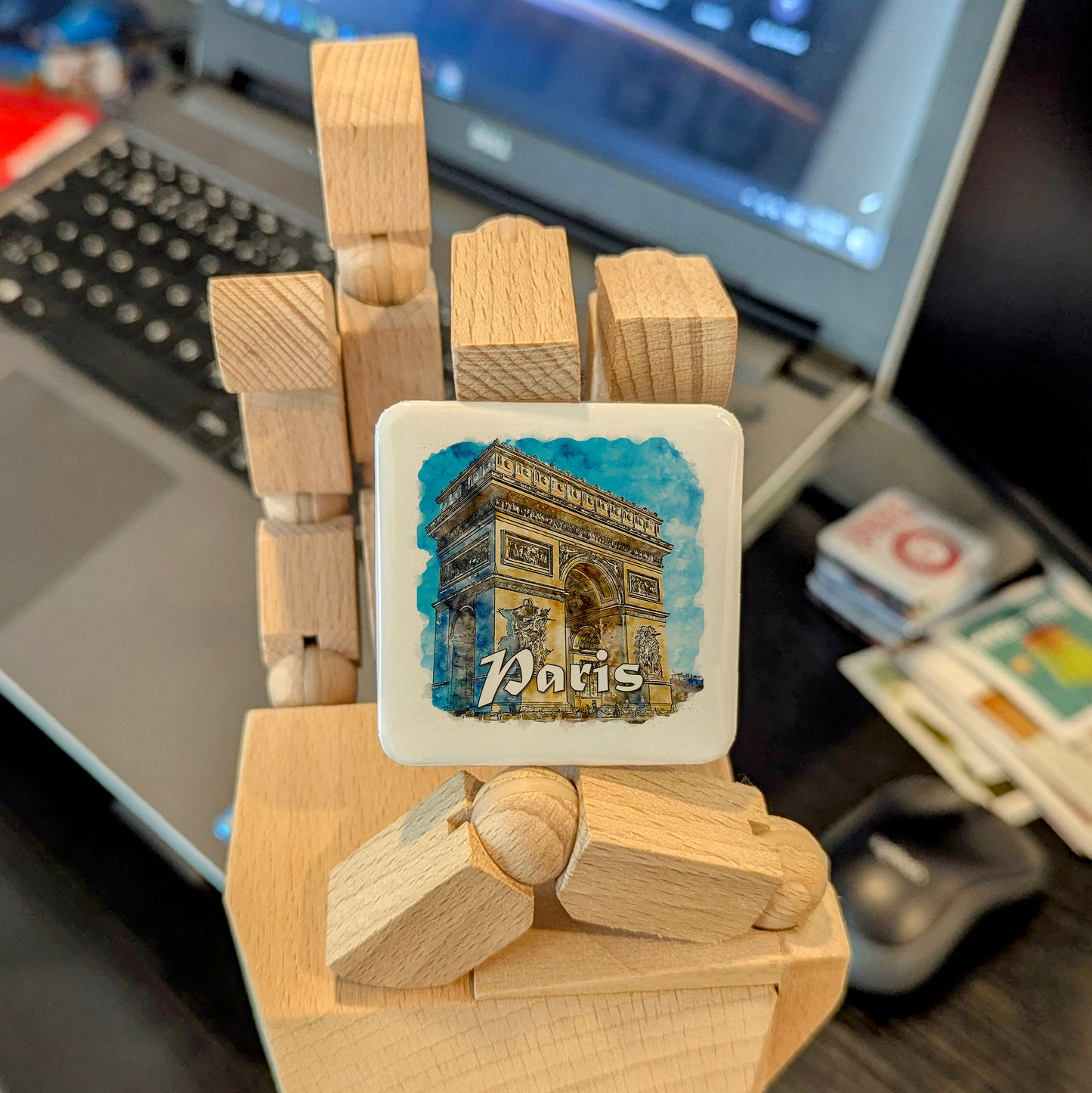 Arc de Triomphe in Paris Fridge Magnet - PhiloPerse