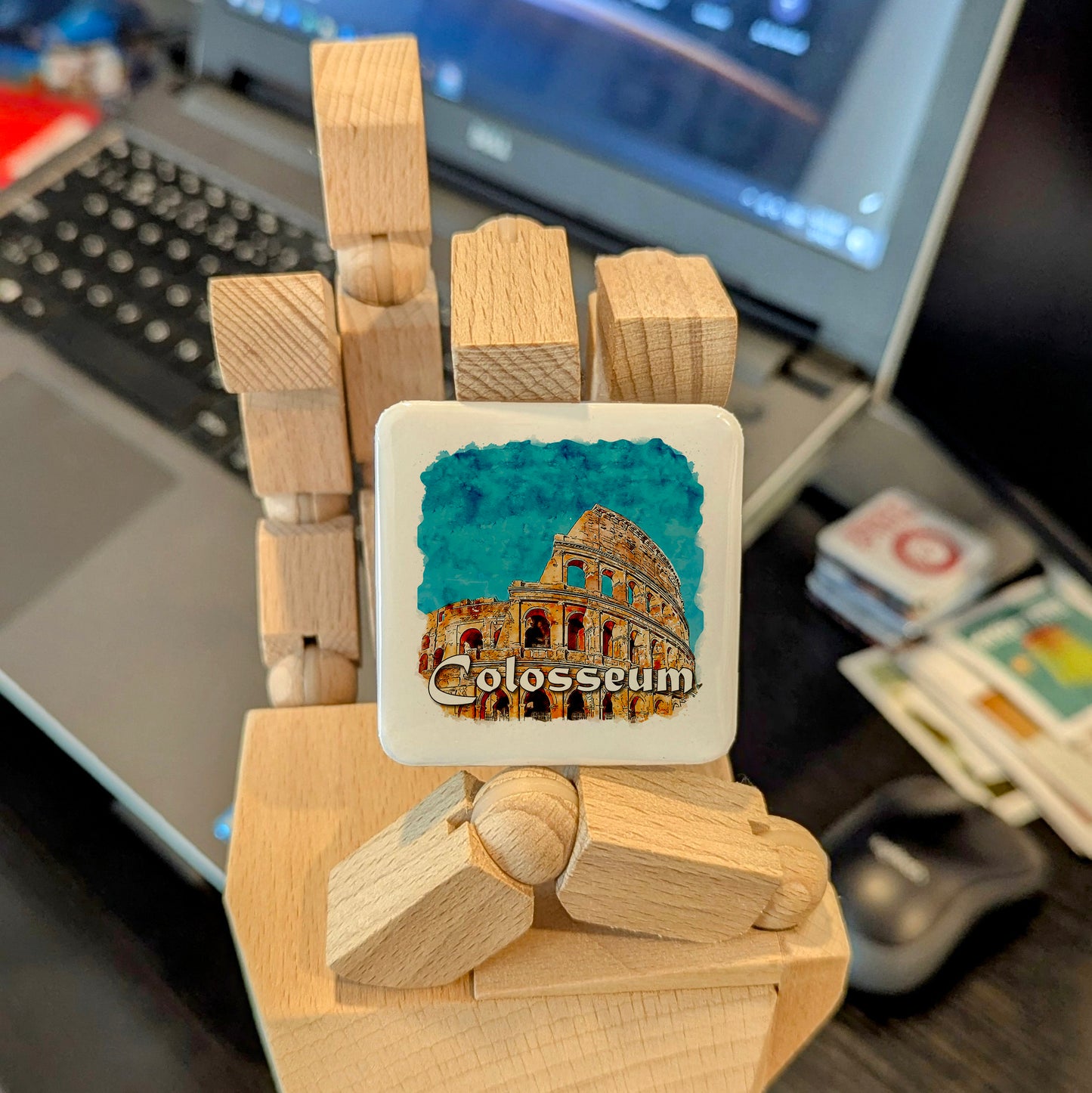 Colosseum in Rome Italy Fridge Magnet - PhiloPerse