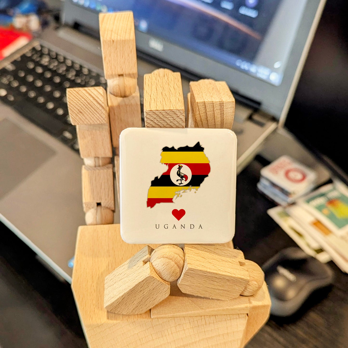 Uganda Fridge Magnet - PhiloPerse
