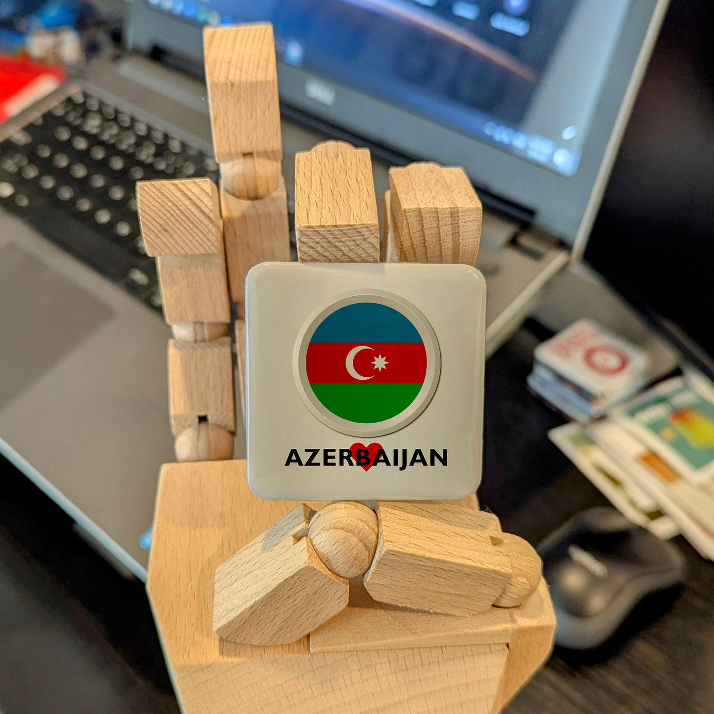 I Love Azerbaijan Fridge Magnet - PhiloPerse