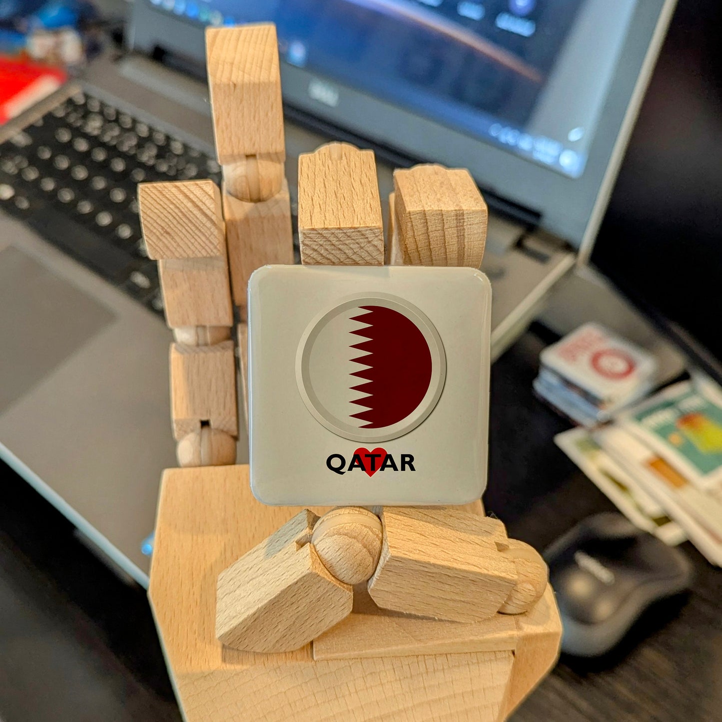 I Love Qatar Fridge Magnet - PhiloPerse