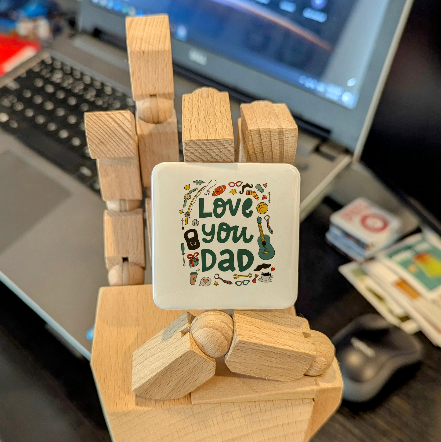 Love You Dad Fridge Magnet - PhiloPerse
