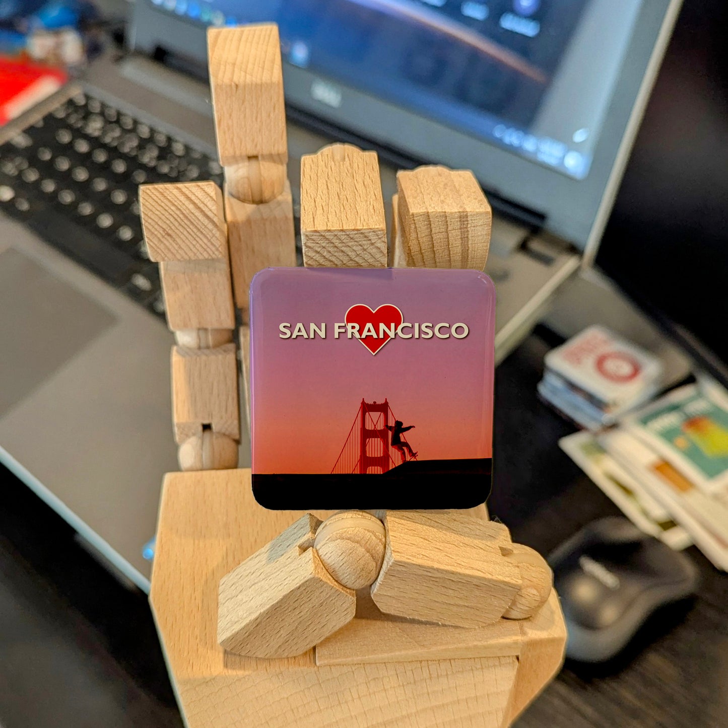 San Francisco Sunset Fridge Magnet - PhiloPerse