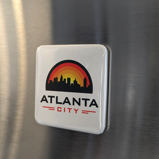 Atlanta Georgia Magnet | ATL Sunset City | 2×2 | Made in Canada - PhiloPerse