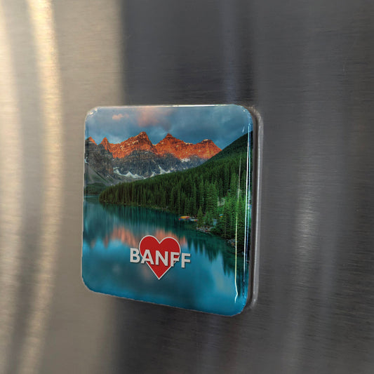 Banff Alberta Magnet | Moraine Lake | 2x2 | PhiloPerse - PhiloPerse