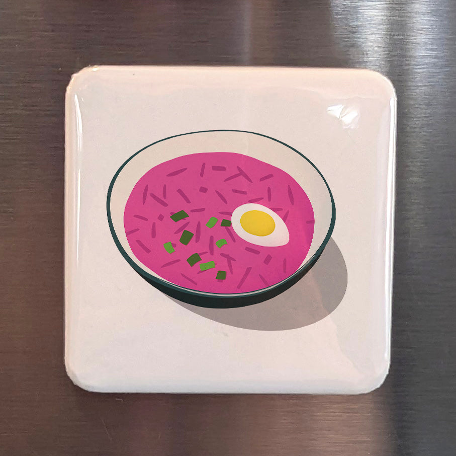Beet Soup Magnet | 2×2 | Made in Canada - PhiloPerse