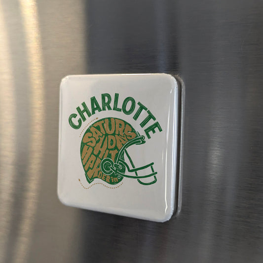 Charlotte North Carolina Magnet | Saturday Habit | 2×2 | Made in Canada