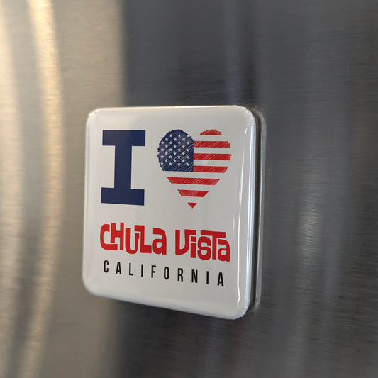 Chula Vista California Magnet | Beautiful View Pride | 2x2 | Made in Canada - PhiloPerse
