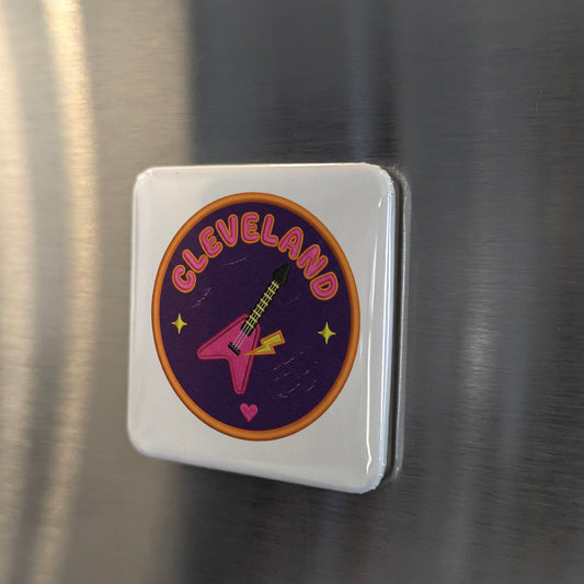 Cleveland Ohio Magnet | Rock Hall Capital | 2x2 | Made in Canada - PhiloPerse
