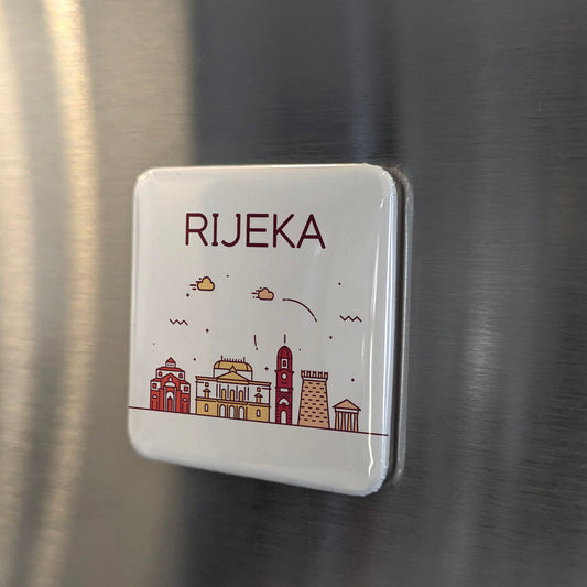 Rijeka Croatia Magnet | Gateway Port of the Kvarner Gulf on the Adriatic | 2x2 | Made in Canada - PhiloPerse