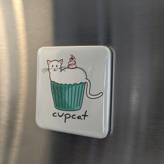 Cupcat Magnet | Purrfectly Sweet | 2×2 | Made in Canada - PhiloPerse