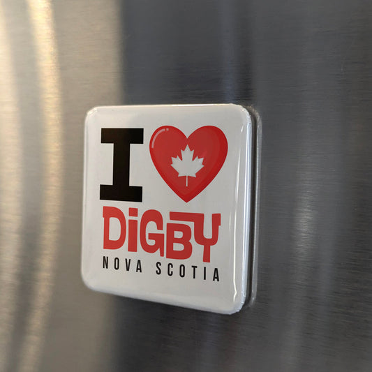 Digby Nova Scotia Magnet | Scallop Capital of the World | 2x2 | Made in Canada - PhiloPerse
