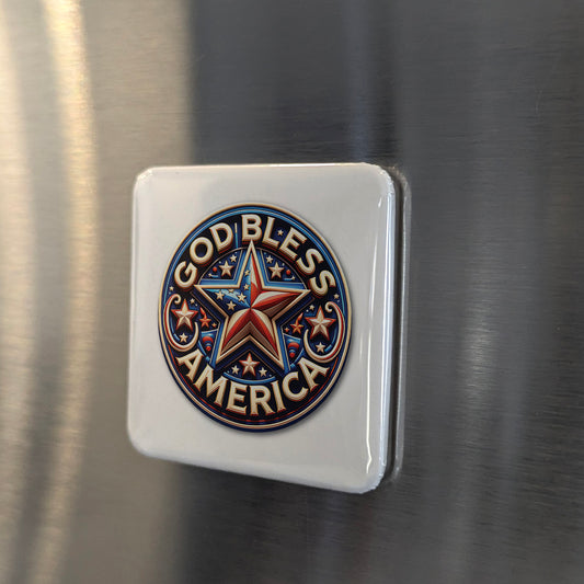 God Bless America Magnet | 2×2 | Made in Canada - PhiloPerse